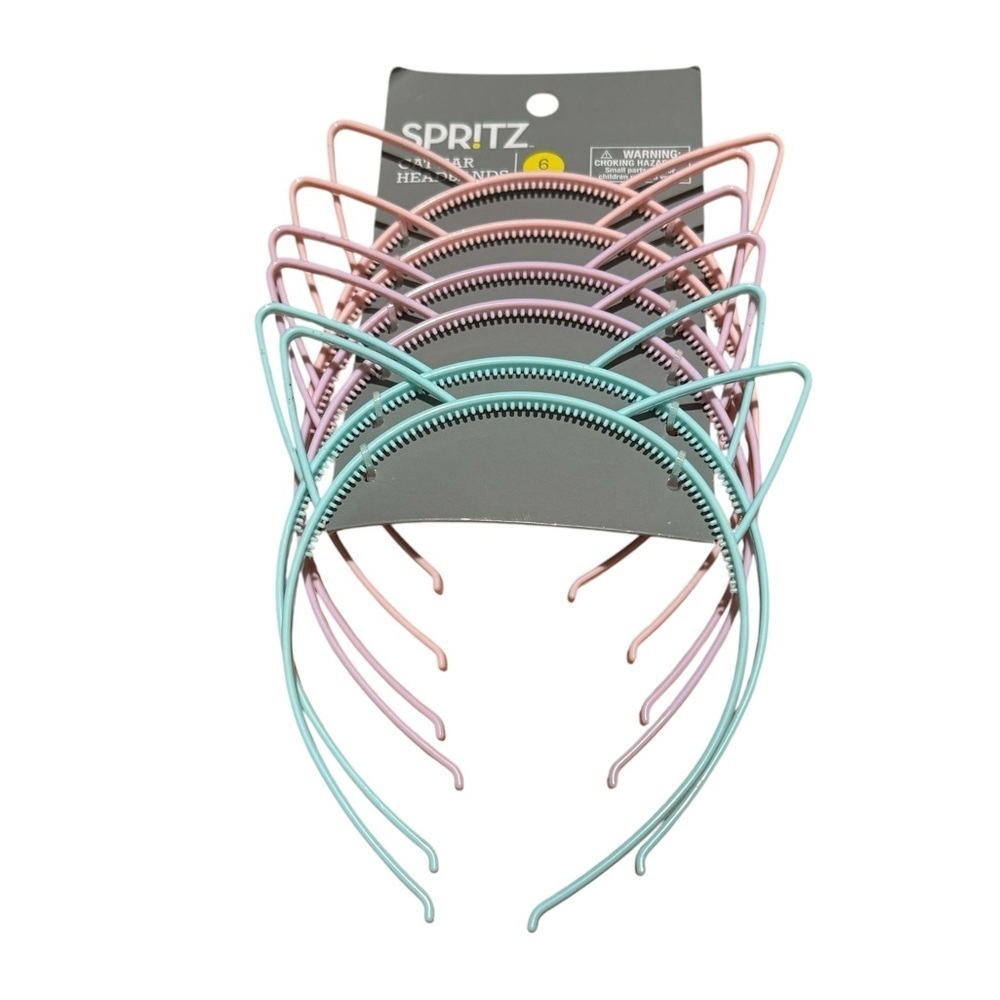 Spritz Cat Ears Headbands 6PC Set Lot NEW
